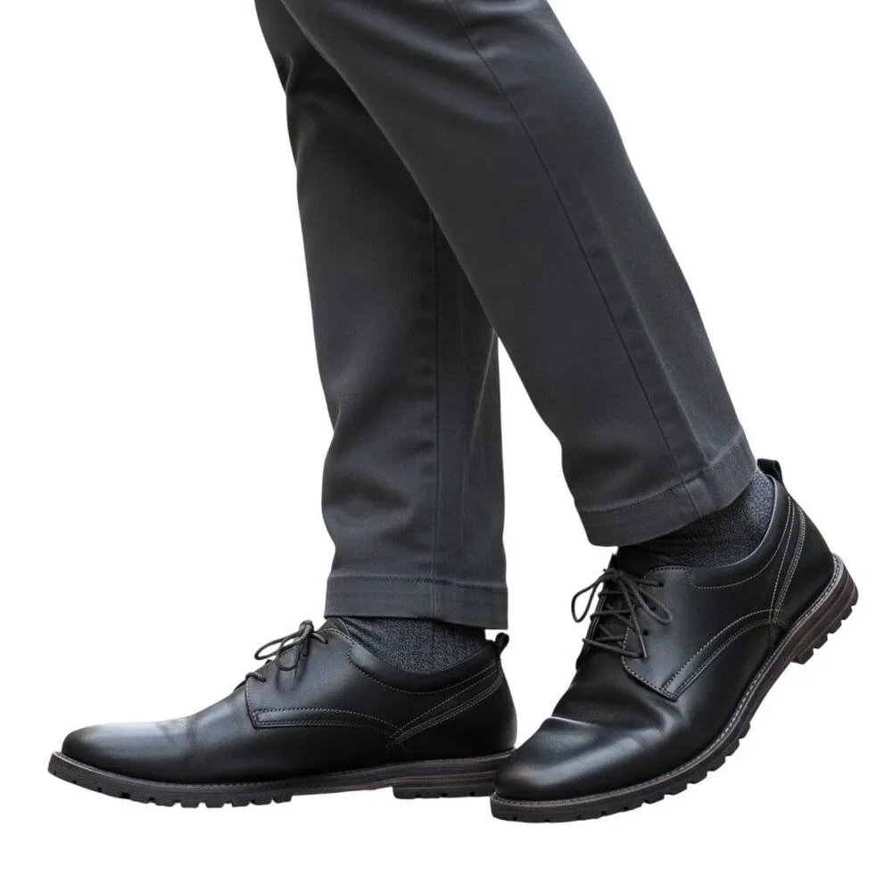 Cole Haan Grand 360 Mens 9 Black Leather Oxford Shoes Hybrid Dress Sneaker